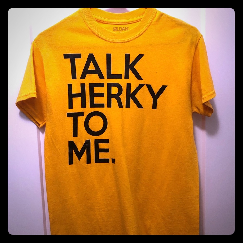Talk Herky to Me Iowa Hawkeye shirt